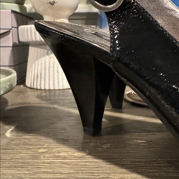 Ecco Peep Toe Patent Leather Heels Size 39/womens 8.5/9 - Picture 9 of 9